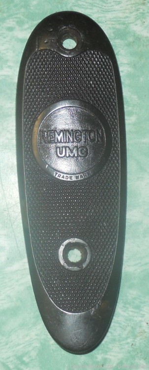 REMINGTON BAKELITE CURVED BUTT PAD - UMC Marked-img-3