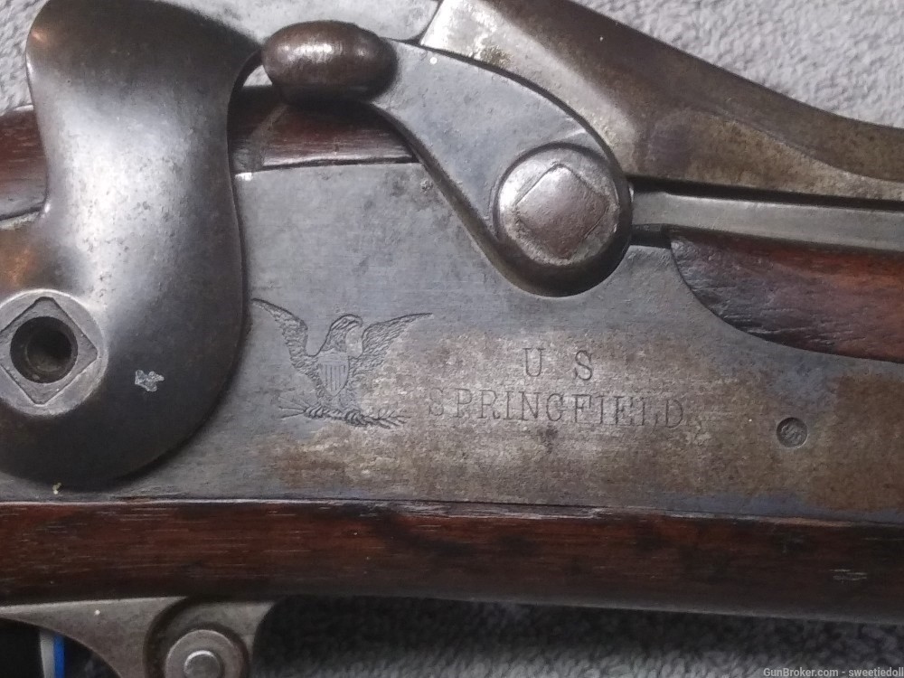 Rare Springfield Model 1873 Cadet Trapdoor Rifle nott 1888 1884-img-47