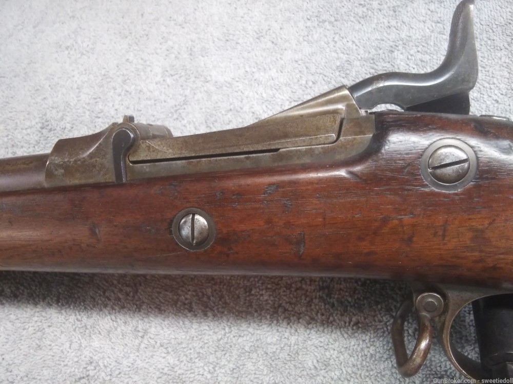 Rare Springfield Model 1873 Cadet Trapdoor Rifle nott 1888 1884-img-11