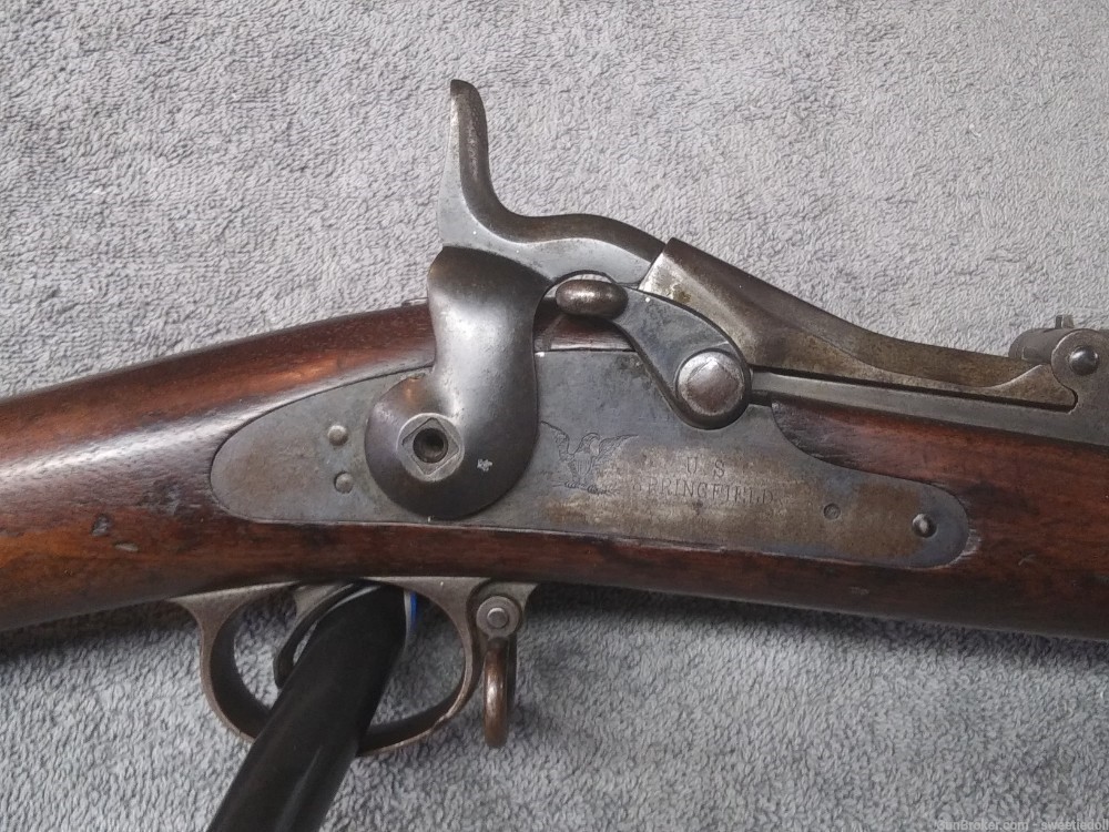 Rare Springfield Model 1873 Cadet Trapdoor Rifle nott 1888 1884-img-46