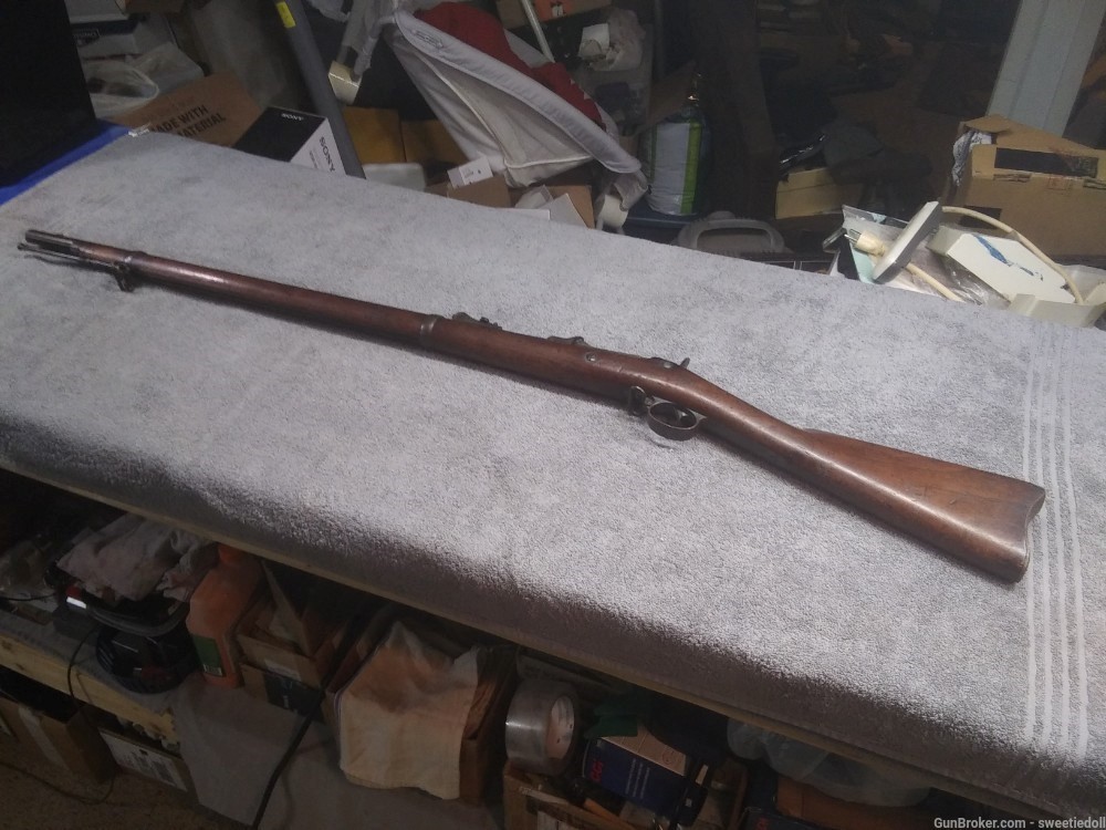 Rare Springfield Model 1873 Cadet Trapdoor Rifle nott 1888 1884-img-1