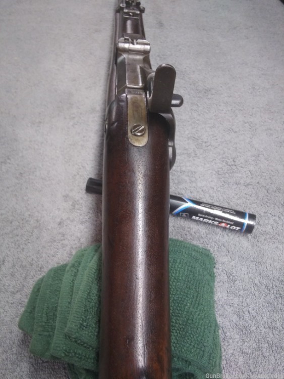 Rare Springfield Model 1873 Cadet Trapdoor Rifle nott 1888 1884-img-25