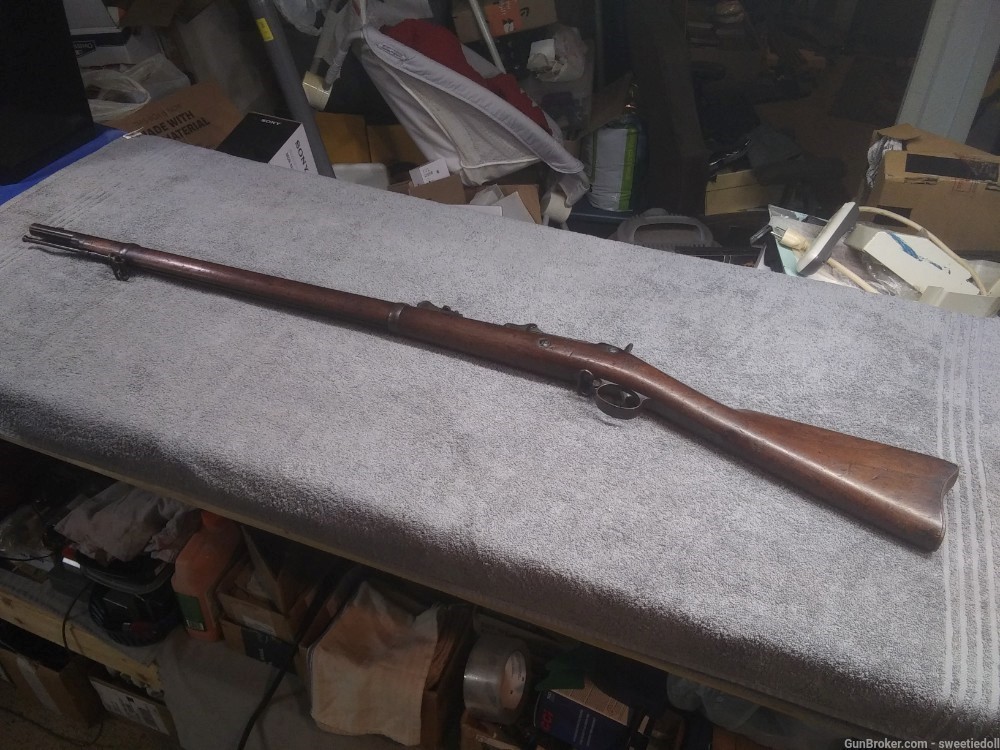 Rare Springfield Model 1873 Cadet Trapdoor Rifle nott 1888 1884-img-0