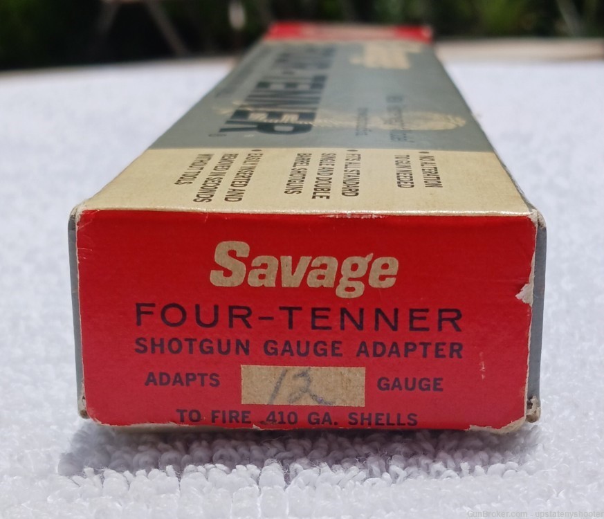 Savage Four Tenner Featherweight 12 G To 3" 410 G Adapter W Box-img-2
