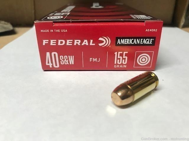 Federal AE40R2 40 S&W 155gr FMJ 500 Rounds-img-0