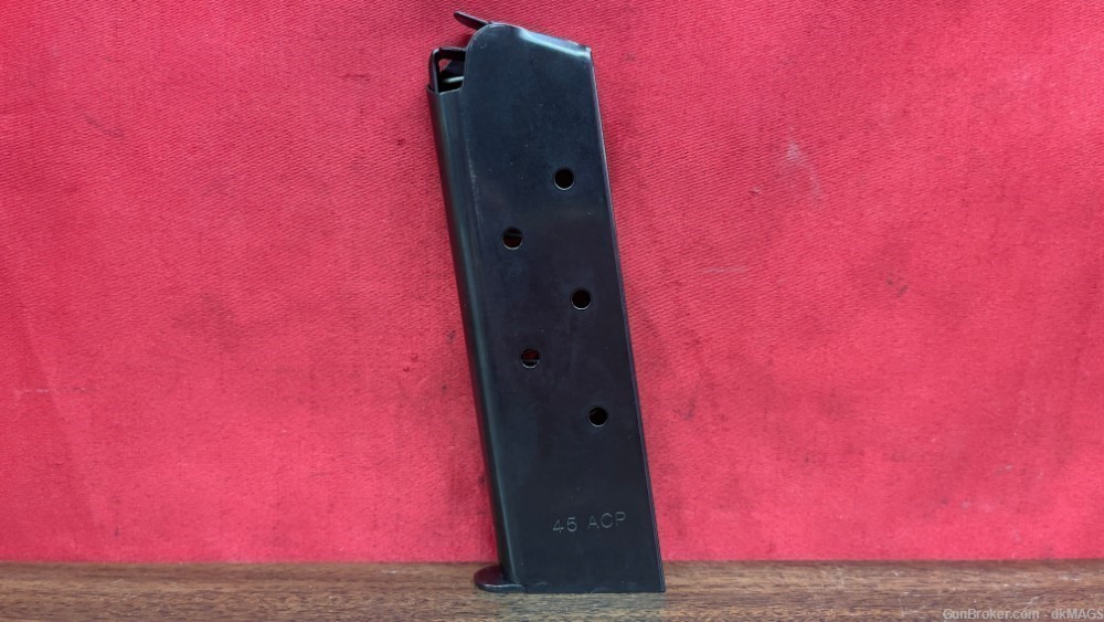 Check-Mate Industries 1911 .45acp 7rd Blued Steel Magazine-img-2