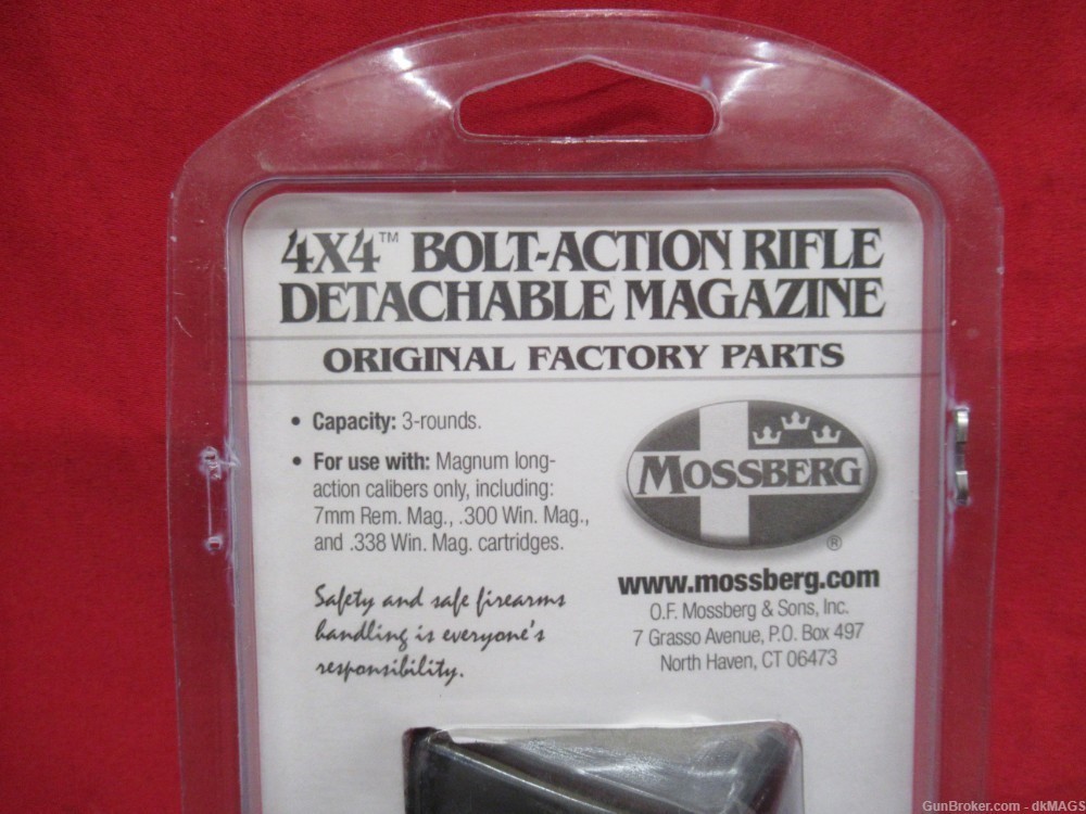Mossberg 4x4 Bolt Action Rifle Detachable Box Magazine 3 Round Capacity-img-2