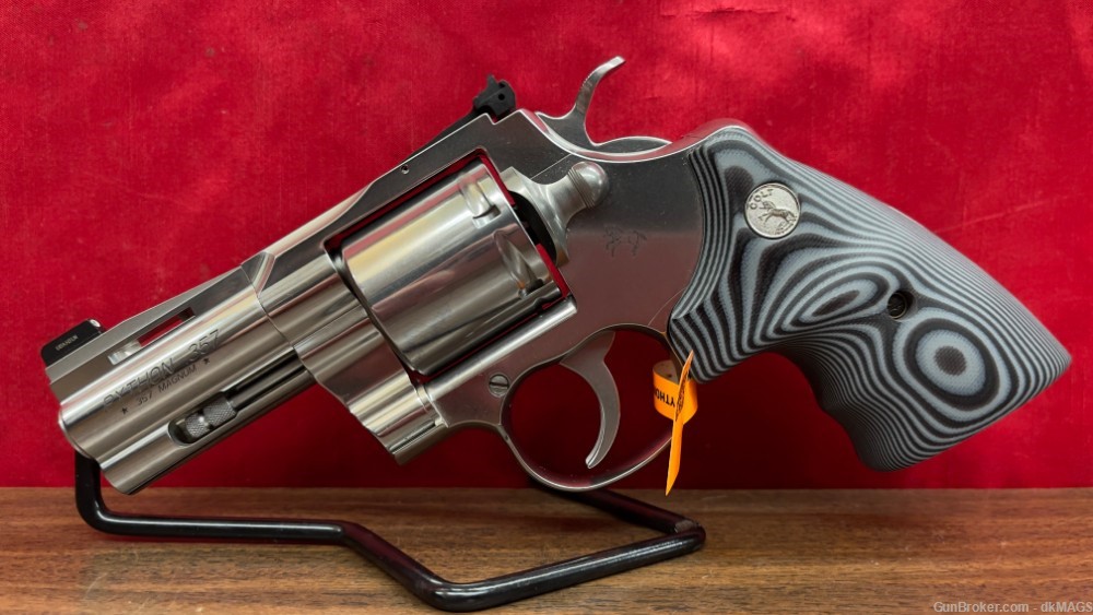 Colt Python Combat Elite .357 mag 6 RD 3" BBL DA / SA Stainless Revolver-img-1