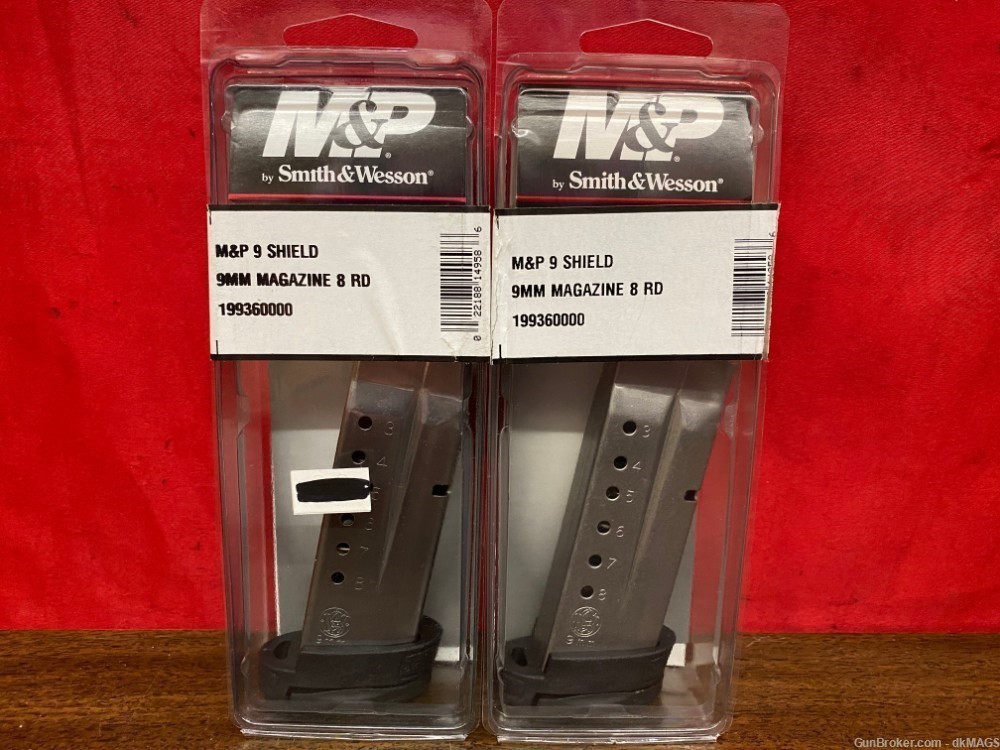 2 S&W M&P 9 Shield 9mm 8rd Magazines Mags Clips 1299360000-img-0