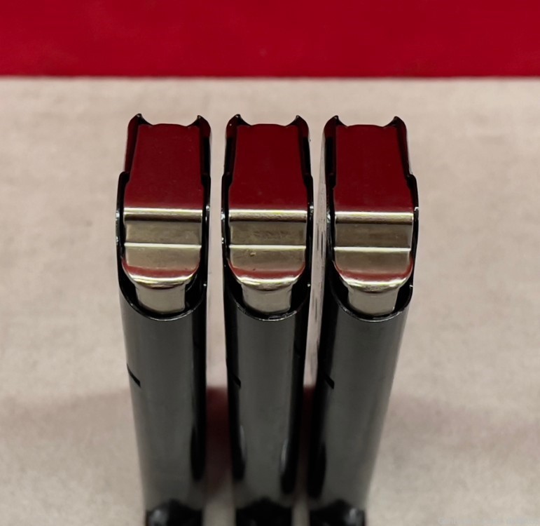 3 Mec-Gar 1911 Government Size .45 ACP Auto 7 RD Blued Magazines Mags Clips-img-9