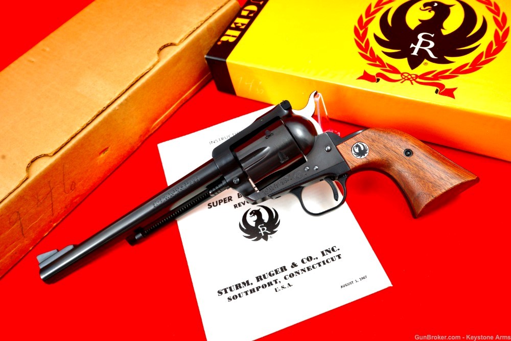 Rare 3-Screw Ruger Blackhawk .30 Carbine Original Box & 3-Digit Serial-img-0