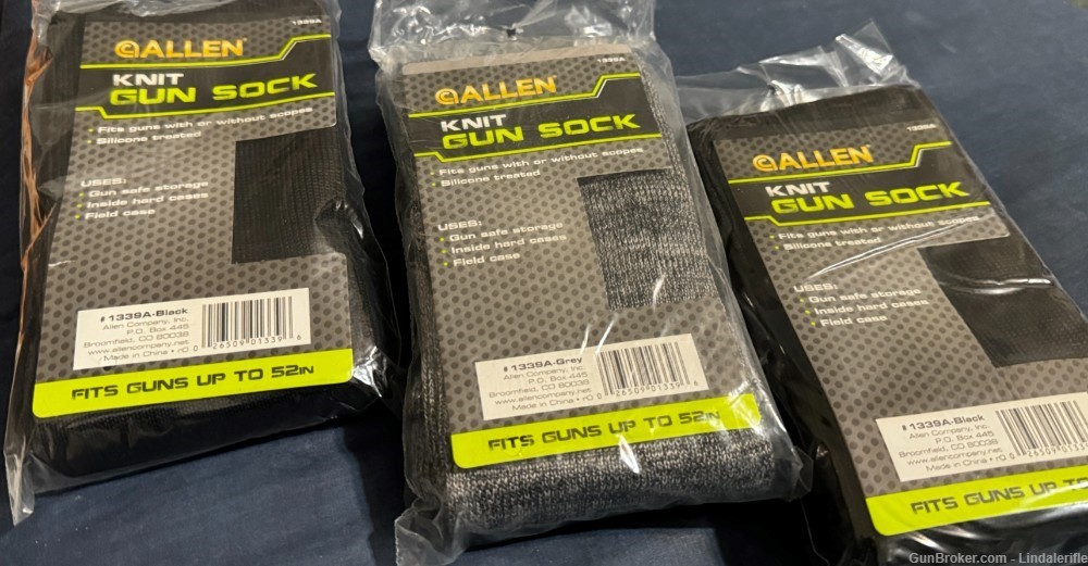 Allien Silicon impregnated Rifle Storage sock 54" Pack of Three-img-0