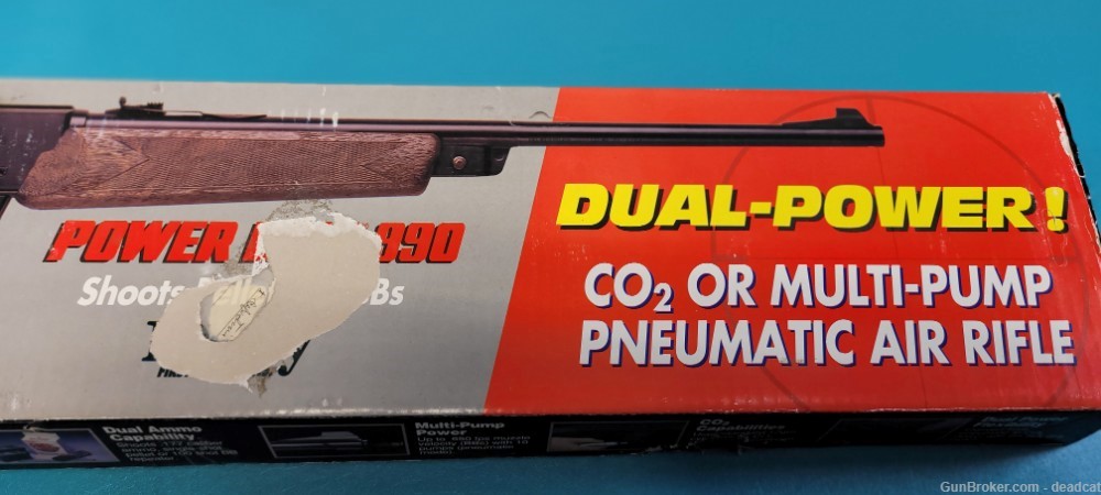 Fine Daisy Model 990 Air Rifle Pellet BB Factory Box Papers CO2 & Pump !-img-16