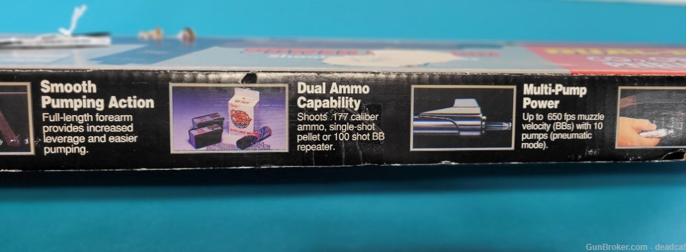 Fine Daisy Model 990 Air Rifle Pellet BB Factory Box Papers CO2 & Pump !-img-18