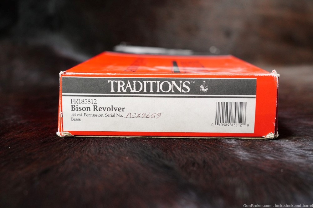Traditions Pietta 1858 Remington Bison .44 Cal Percussion Revolver Antique-img-14