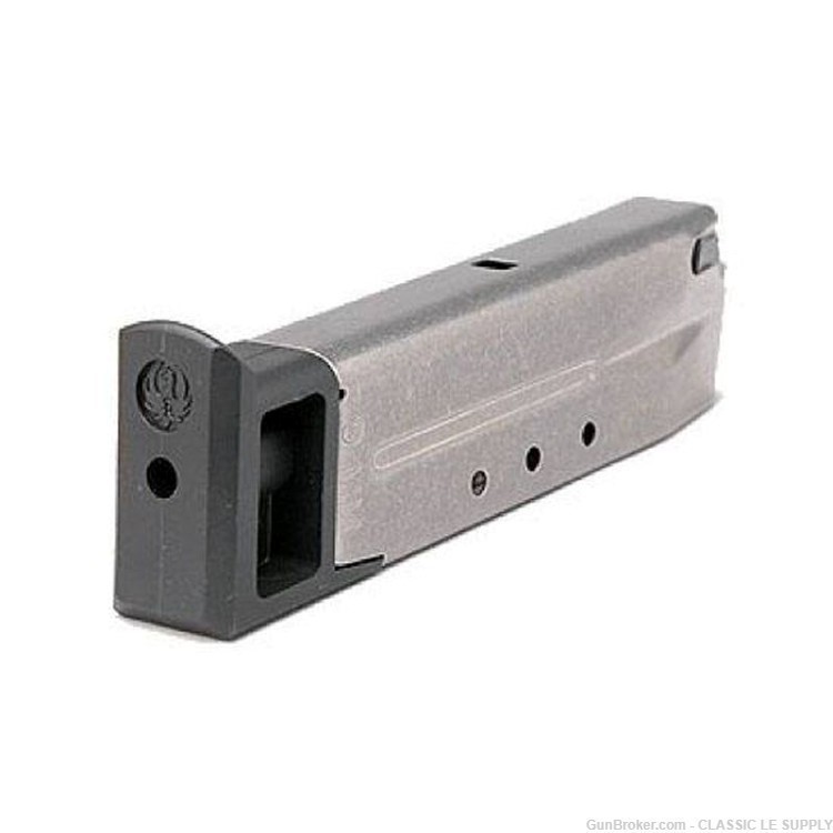 Ruger KP Series Magazine 9mm Luger 10 Rounds Stainless Steel 90098-img-0