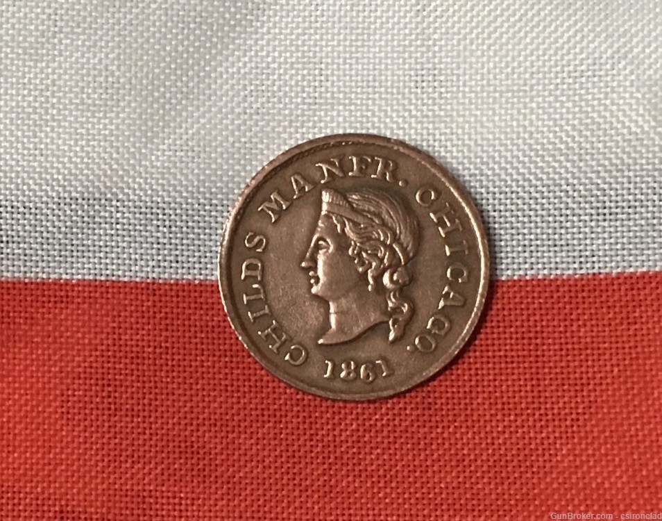 Civil War Coin / merchants token 1861 -img-2