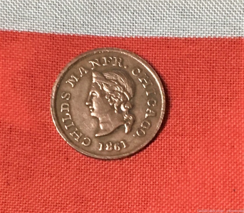 Civil War Coin / merchants token 1861 -img-0