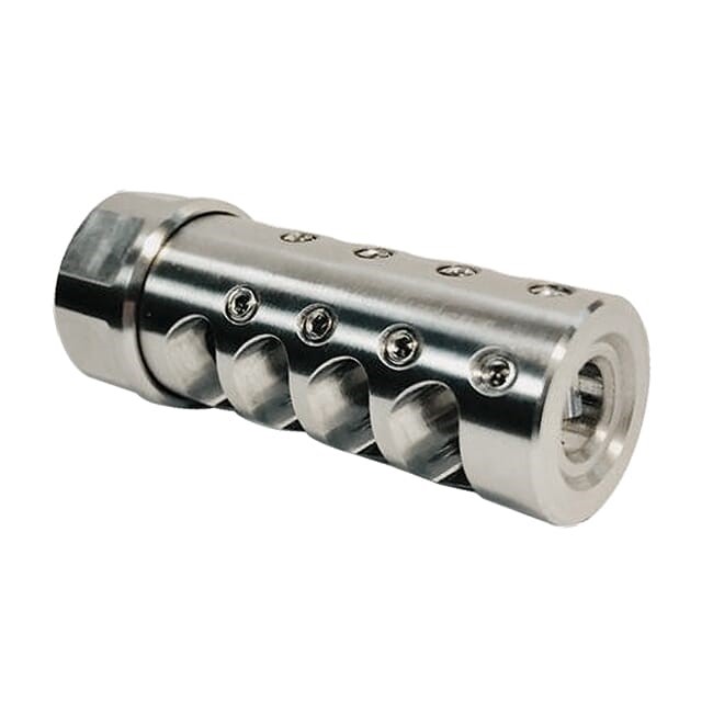 APA The Answer Muzzle Brake 1/2x28 .308 Cal Stainless Steel-img-0