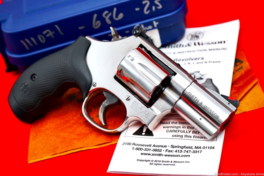 Awesome Smith & Wesson 686 2.5" .357 Magnum 7-Shot Original Case-img-6