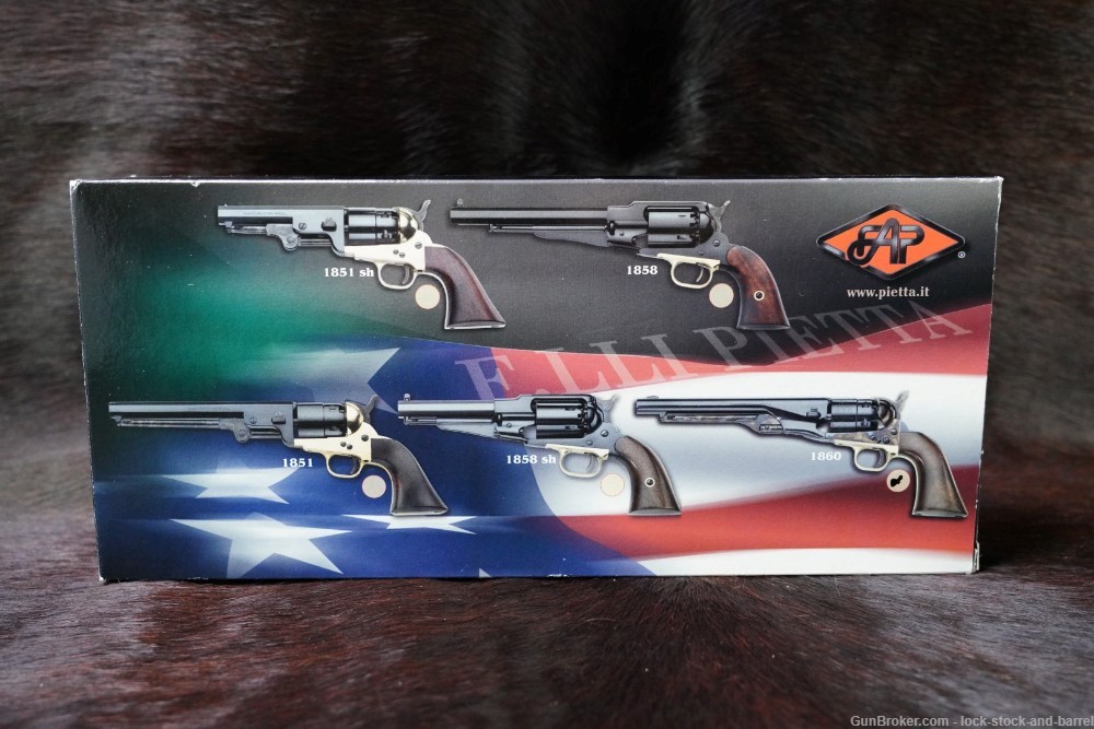 Pietta Cabelas 1860 Army 44 Perc 8” Revolver 4 Screw Frame 2014 ATF Antique-img-20