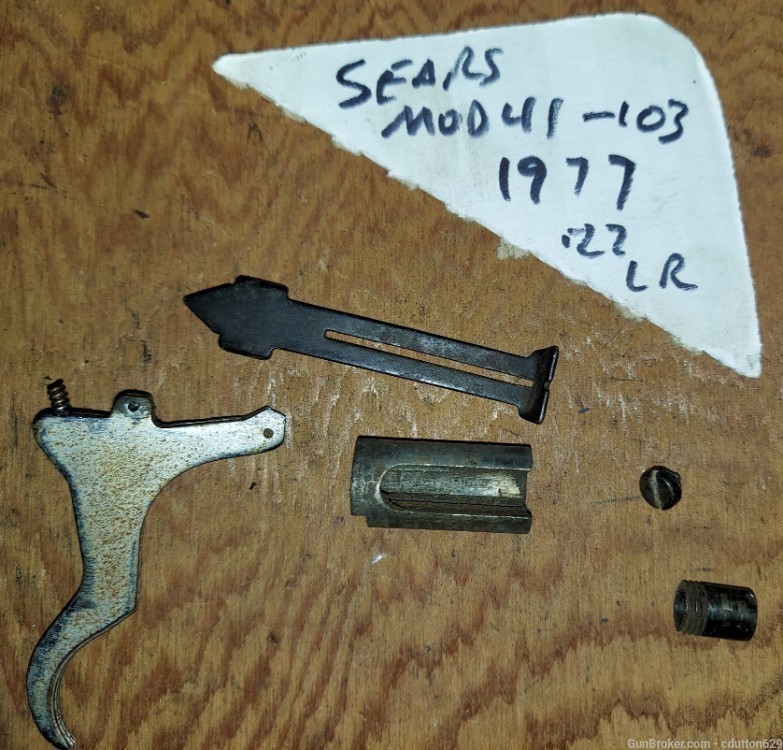 Sears Model 41-013 1977 .22 LR small parts -img-0