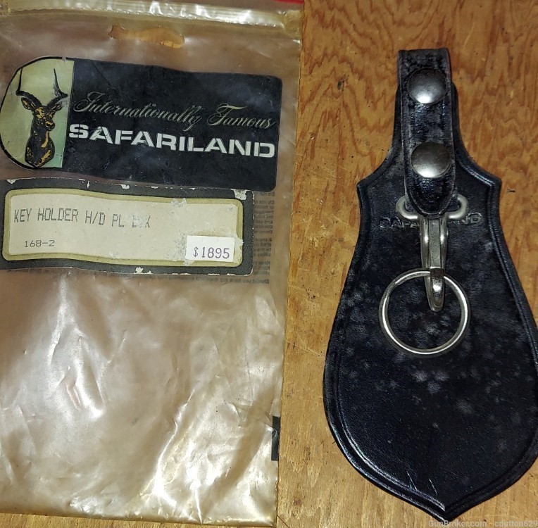 Safariland key holder paddle style black leather 168-2-img-0