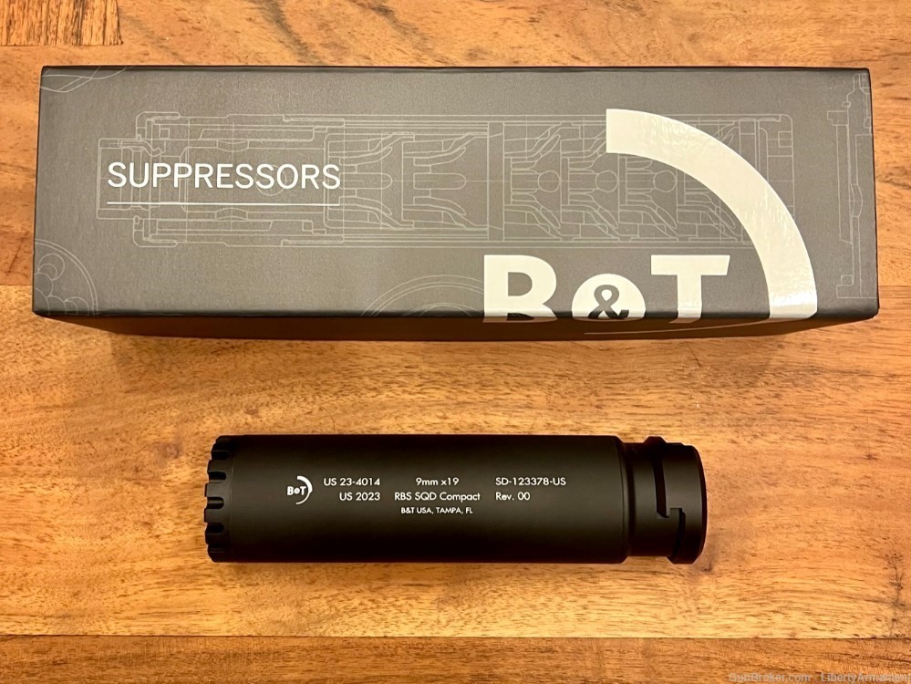 B&T RBS SQD Compact 9mm Suppressor, B&T SQD RBS Compact, SD-123378-US-img-0