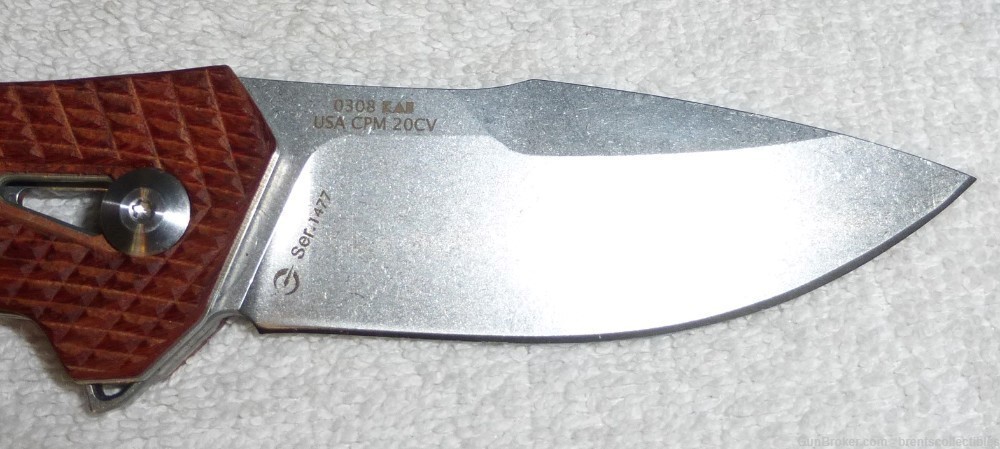 NEW Zero Tolerance ZT 0308 Liner Lock Pocket Knife Wood Grip Scales Copy-img-10