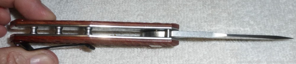 NEW Zero Tolerance ZT 0308 Liner Lock Pocket Knife Wood Grip Scales Copy-img-11