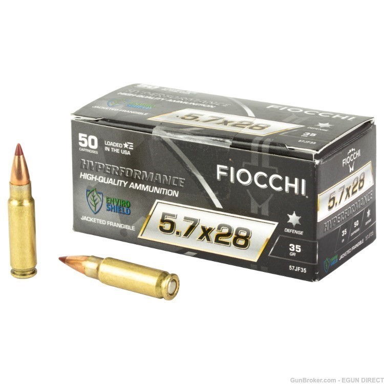 Fiocchi Ammunition Hyperformance 5.7X28mm 35gr Frangible - 50rd-img-0