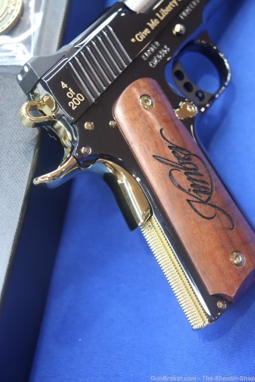 Kimber Liberty Bell Pistol High Polished Gold Engraved 45ACP 1911 1 of 200 -img-9