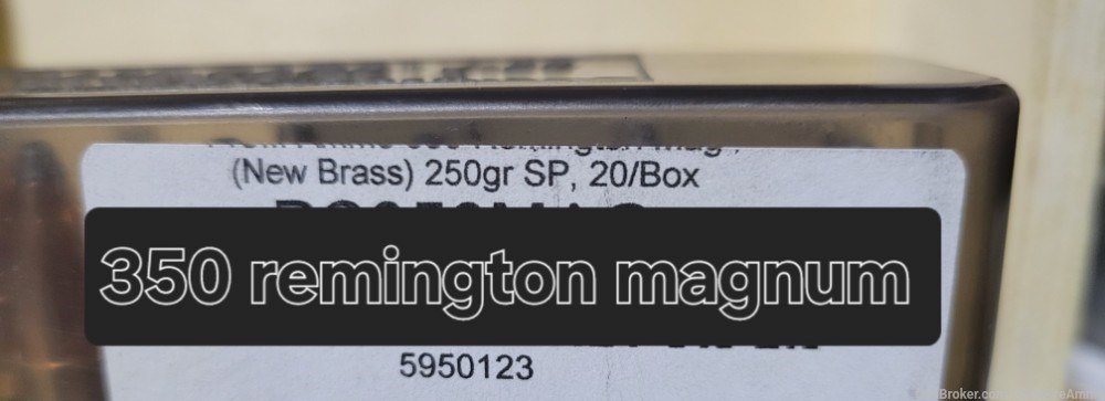 350 remington magnum sp 250 gr. .350 rem mag 20 rds. No cc fees rare!-img-2