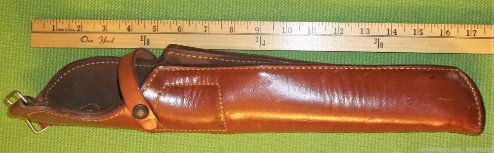Vintage COBRA GUNSKIN HUGE L/H Leather Shoulder Holster  44Magnum?-img-1