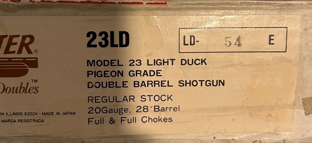 Winchester Model 23, Light Duck 20 Gauge, Briley Chokes -img-8
