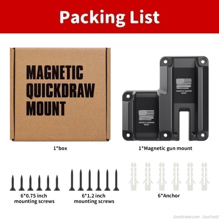 GTZ Quick Draw double magnetic pistol mount.  Great product low$$-img-5