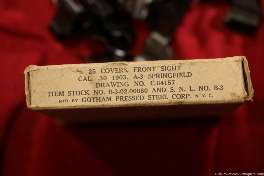 US M1903 M1903A3 Front Sight Cover & Protector - NOS Original From Box-img-2