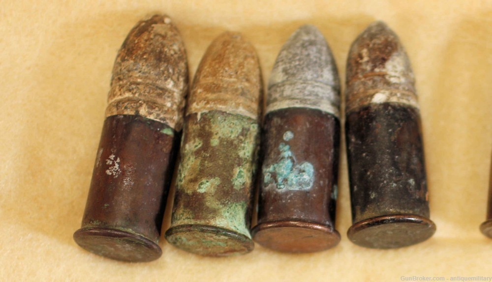 4 Civil War Spencer Cartridges - Dug-img-0