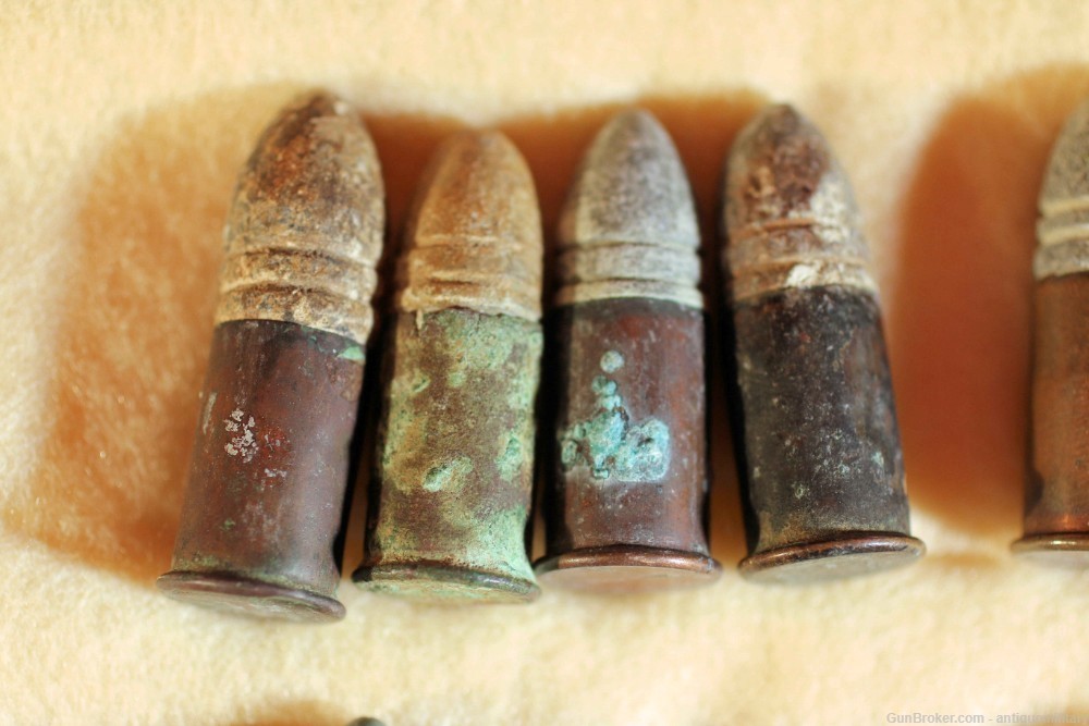 4 Civil War Spencer Cartridges - Dug-img-1