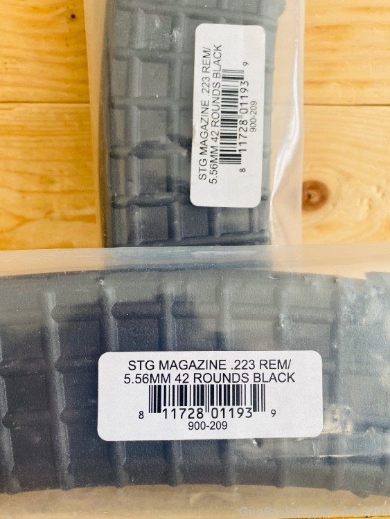 (2) MSAR AUG STG 223 / 5.56 Magazines Black 42rd Brand New-img-2
