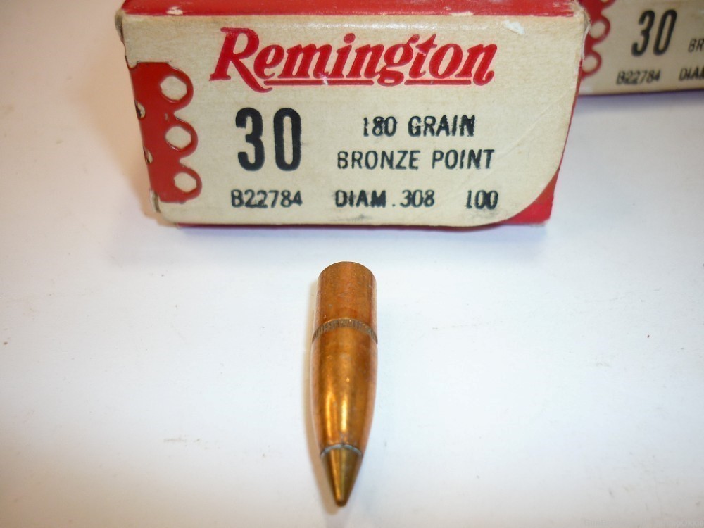1ct - BRONZE POINT BULLETS - .308 180gr - .30 Cal - RARE-img-1