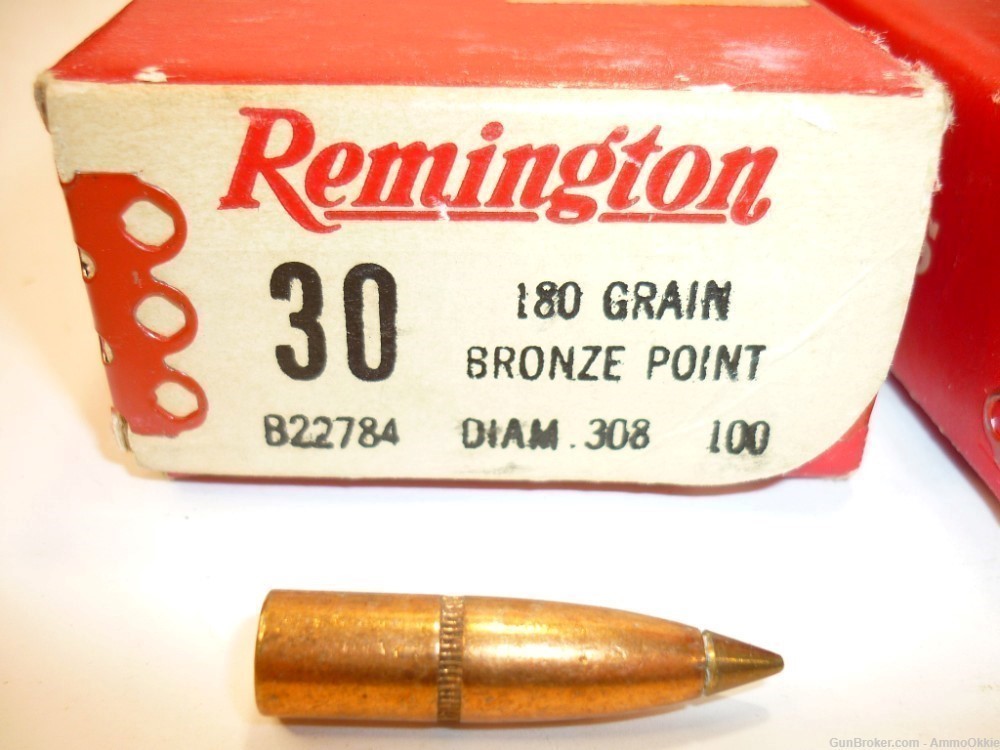 1ct - BRONZE POINT BULLETS - .308 180gr - .30 Cal - RARE-img-0