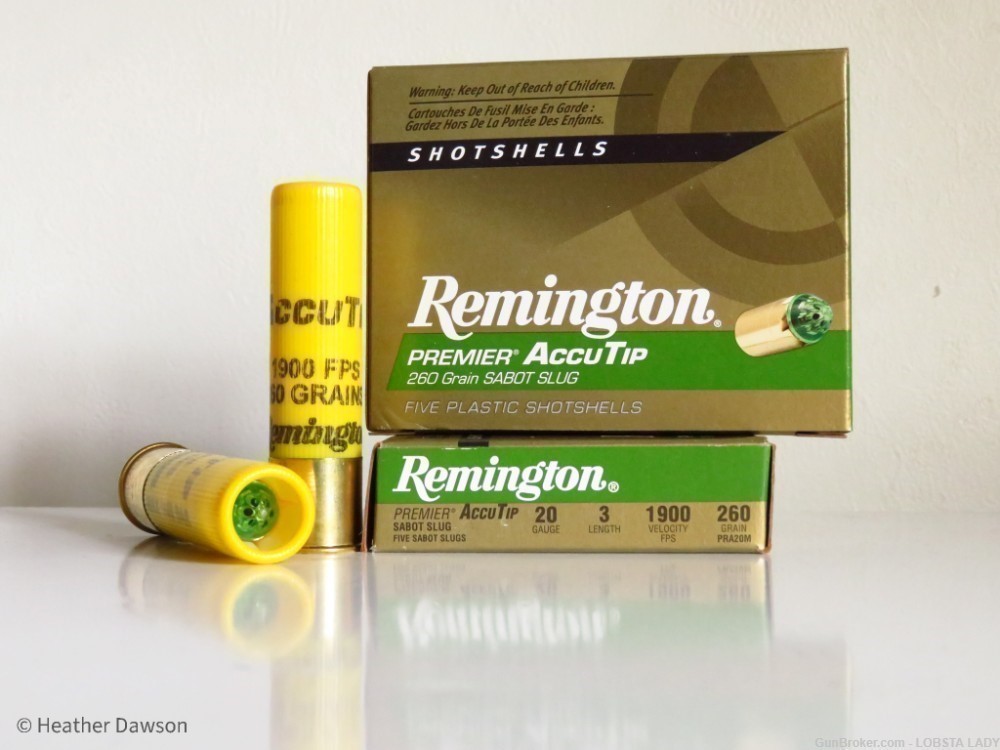 Remington Premier AccuTip Sabot Slug 20 GAUGE 3 inch 1900 FPS  #20498 ammo -img-4