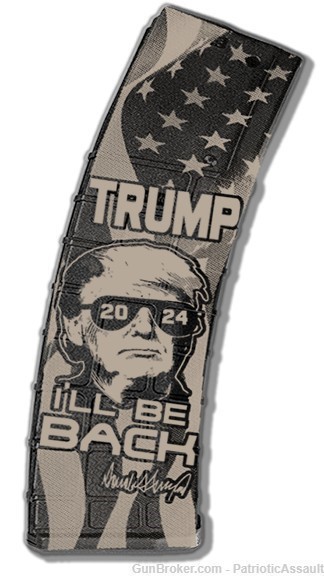  TRUMP 2024 - Promag 42 RD Laser Engraved Magazines - PMAG - NO CC FEE-img-0