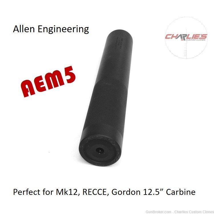Allen Engineering AEM-5 Suppressor for Mk12, RECCE, and Gordon Rifles-img-0