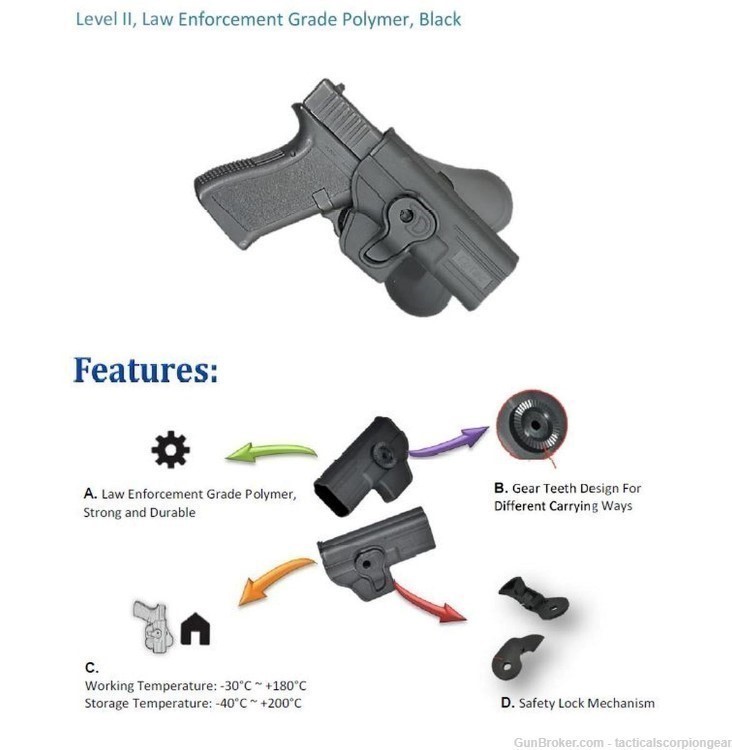 Level II Paddle Holster Springfield XDS-img-7