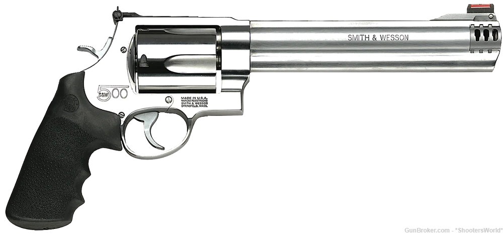 Smith & Wesson 500 Revolver 500 S&W 8 3/8" Satin Stainless 5RD - 163501-img-0