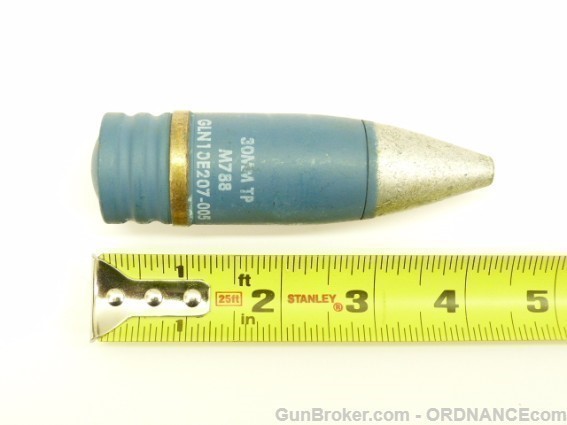 inert 30mm M788 TP projectile APACHE ATTACK HELO-img-3