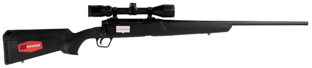 Savage Axis II XP 7mm-08 Rem 4rd 22 Black Meta, Black Syn RH Stock, Bushnel-img-0