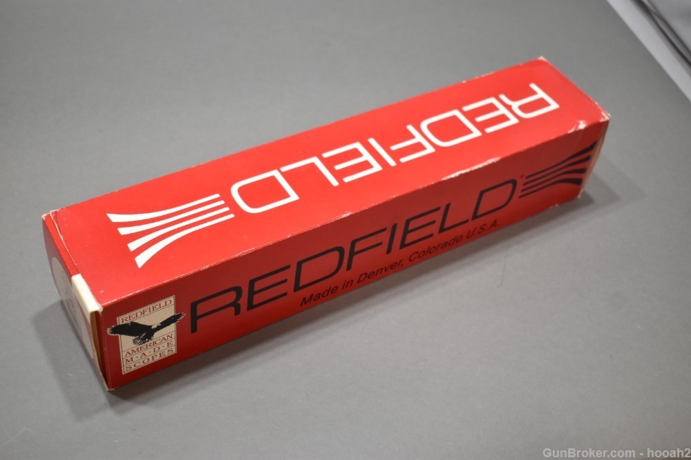 Vintage Redfield 3/4" 4x Rifle Scope W/Box W/Rings Duplex Reticle-img-0